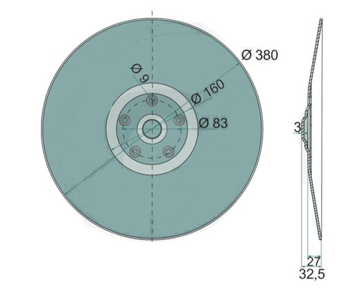 [POT008504330810C] DISQUE 380X3